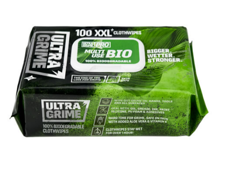 Uniwipe 5940 UltraGrime Pro Multi Use Biodegradable Wipes 100 Pack