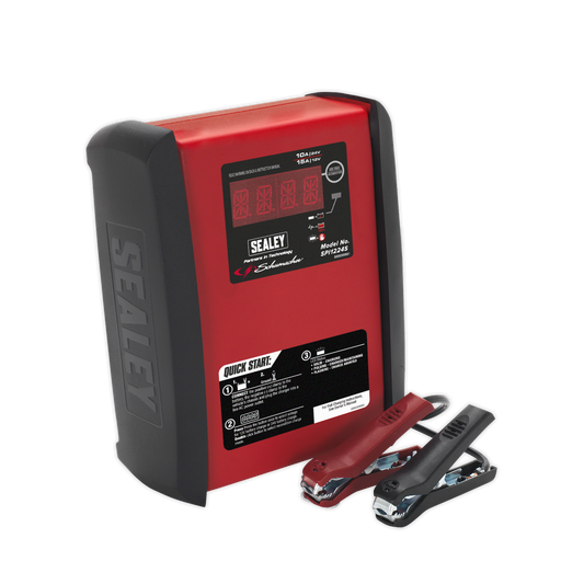 Sealey 12V/15A 24V/10A Intelligent Speed Charge Battery Charger/Maintainer